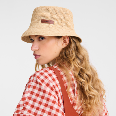 Bucket Hat , Rafia - Naturale