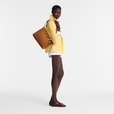 Le Pliage Xtra M Hobo bag , Cashew - Leather