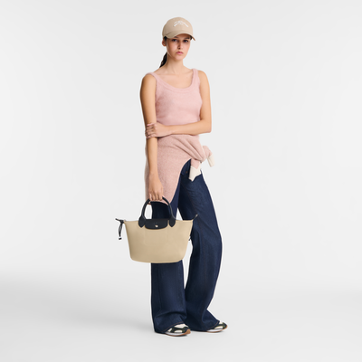 Borsa con manico S Le Pliage Energy , Tela riciclata - Argilla