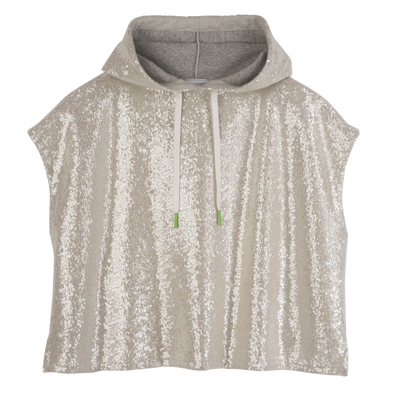 Sudadera , Lentejuelas - Marfil