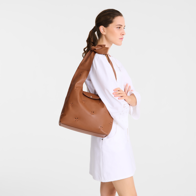 Borsa da spalla M Le Pliage Xtra , Pelle - Cognac